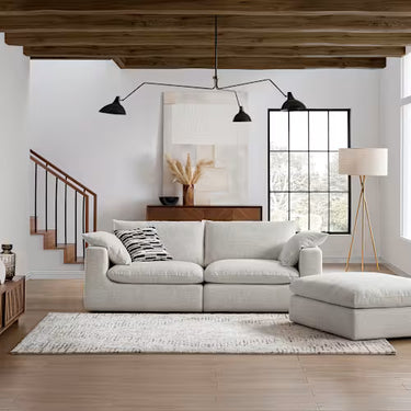 Candy 3 Seater & Footstool Bundle - Premium Feather Filled Sofa