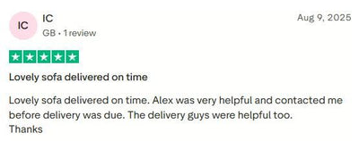 Customer review screenshot