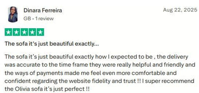 Customer review screenshot