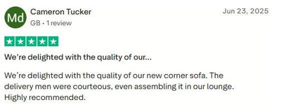 Customer review screenshot