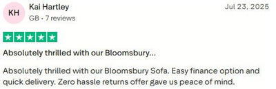 Customer review screenshot