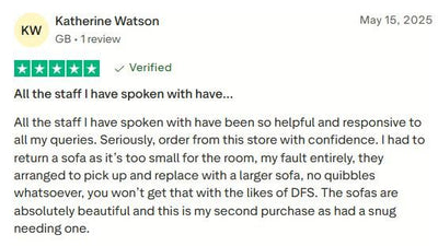 Customer review screenshot