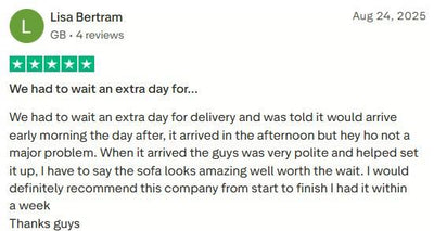 Customer review screenshot