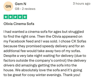 Customer review screenshot