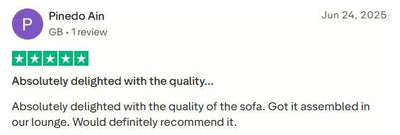 Customer review screenshot