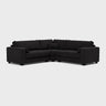 Bloomsbury Double Corner Sofa - Black Top CK Sofas Inc