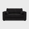 Bloomsbury Love Seat Sofa - Black Top CK Sofas Inc
