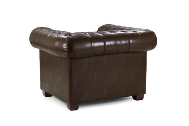 Chesterfield Leather Armchair - Antique Brown CK Sofas Inc
