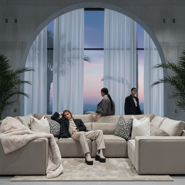 Merico Closed End U Shape Sofa